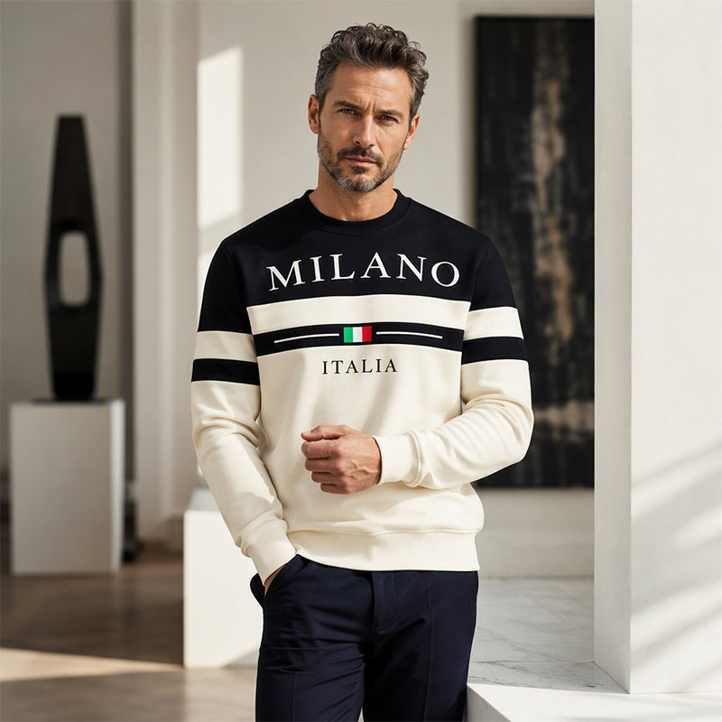 👕 ✨Men's Milano Italia Printed Sweatshirt✨𝘉𝘶𝘺 𝘢𝘯𝘺 2 𝘢𝘯𝘥 𝘨𝘦𝘵 𝘢𝘯 𝘦𝘹𝘵𝘳𝘢 8% 𝘥𝘪𝘴𝘤𝘰𝘶𝘯𝘵