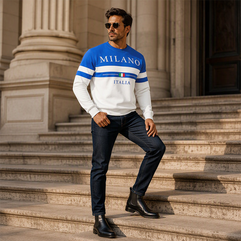 👕 ✨Men's Milano Italia Printed Sweatshirt✨𝘉𝘶𝘺 𝘢𝘯𝘺 2 𝘢𝘯𝘥 𝘨𝘦𝘵 𝘢𝘯 𝘦𝘹𝘵𝘳𝘢 8% 𝘥𝘪𝘴𝘤𝘰𝘶𝘯𝘵