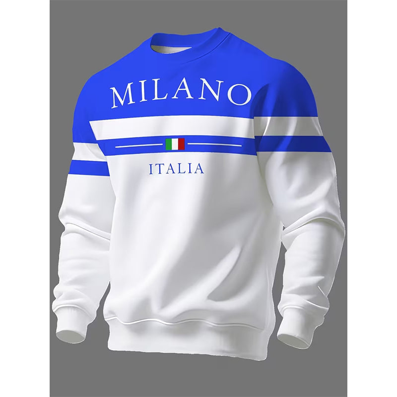 👕 ✨Men's Milano Italia Printed Sweatshirt✨𝘉𝘶𝘺 𝘢𝘯𝘺 2 𝘢𝘯𝘥 𝘨𝘦𝘵 𝘢𝘯 𝘦𝘹𝘵𝘳𝘢 8% 𝘥𝘪𝘴𝘤𝘰𝘶𝘯𝘵