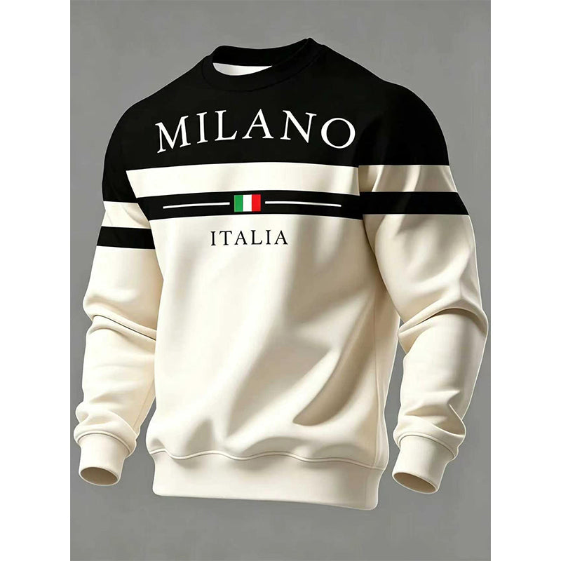 👕 ✨Men's Milano Italia Printed Sweatshirt✨𝘉𝘶𝘺 𝘢𝘯𝘺 2 𝘢𝘯𝘥 𝘨𝘦𝘵 𝘢𝘯 𝘦𝘹𝘵𝘳𝘢 8% 𝘥𝘪𝘴𝘤𝘰𝘶𝘯𝘵