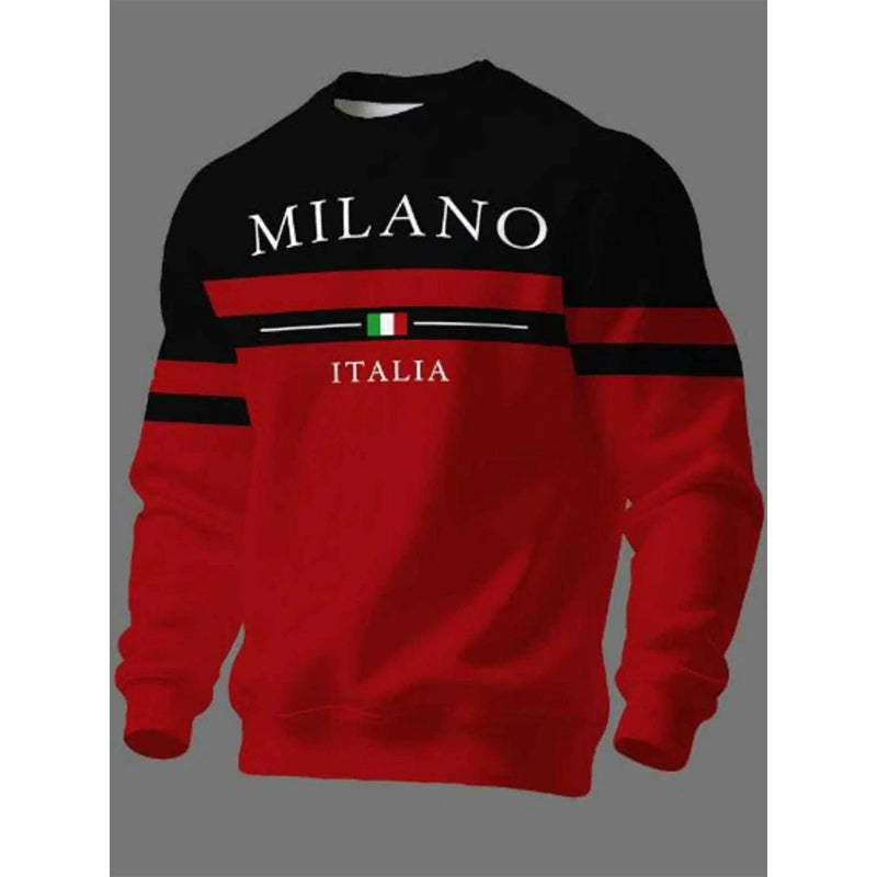 👕 ✨Men's Milano Italia Printed Sweatshirt✨𝘉𝘶𝘺 𝘢𝘯𝘺 2 𝘢𝘯𝘥 𝘨𝘦𝘵 𝘢𝘯 𝘦𝘹𝘵𝘳𝘢 8% 𝘥𝘪𝘴𝘤𝘰𝘶𝘯𝘵