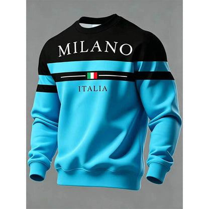 👕 ✨Men's Milano Italia Printed Sweatshirt✨𝘉𝘶𝘺 𝘢𝘯𝘺 2 𝘢𝘯𝘥 𝘨𝘦𝘵 𝘢𝘯 𝘦𝘹𝘵𝘳𝘢 8% 𝘥𝘪𝘴𝘤𝘰𝘶𝘯𝘵