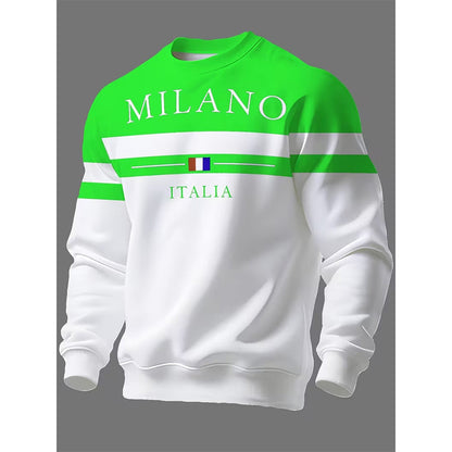 👕 ✨Men's Milano Italia Printed Sweatshirt✨𝘉𝘶𝘺 𝘢𝘯𝘺 2 𝘢𝘯𝘥 𝘨𝘦𝘵 𝘢𝘯 𝘦𝘹𝘵𝘳𝘢 8% 𝘥𝘪𝘴𝘤𝘰𝘶𝘯𝘵