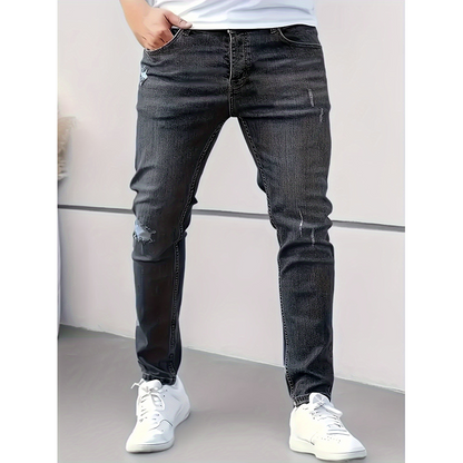 Men's Ripped Stretch Skinny Jeans