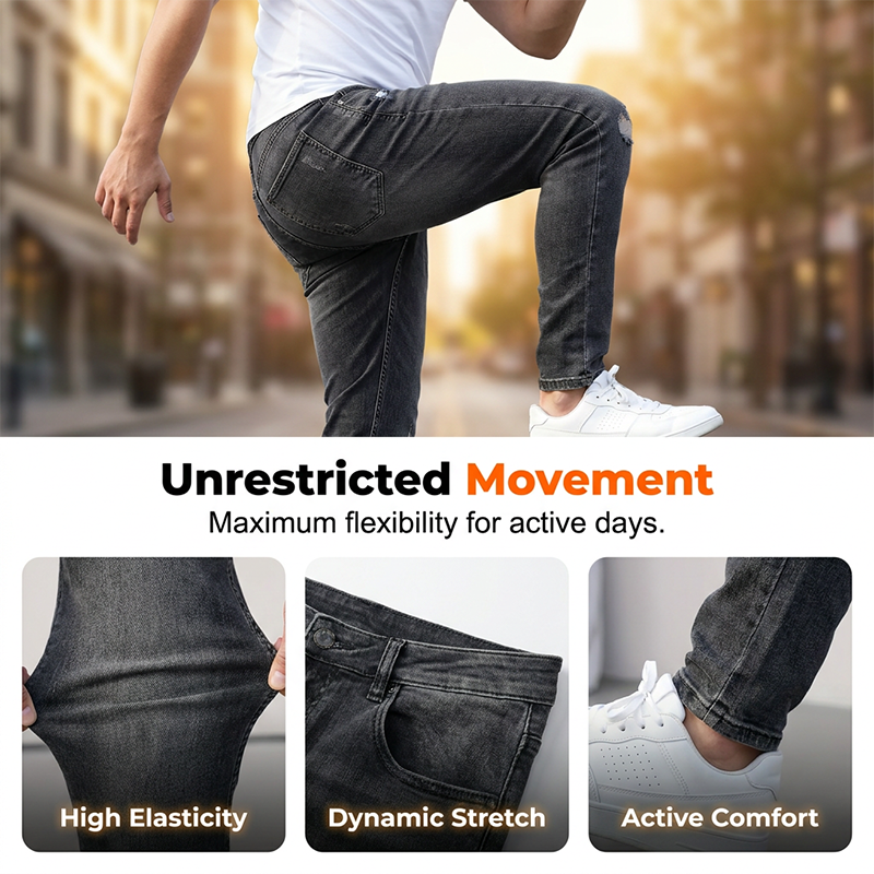 Men's Ripped Stretch Skinny Jeans