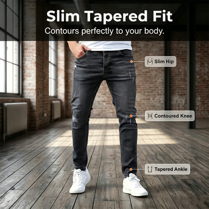 Men's Ripped Stretch Skinny Jeans