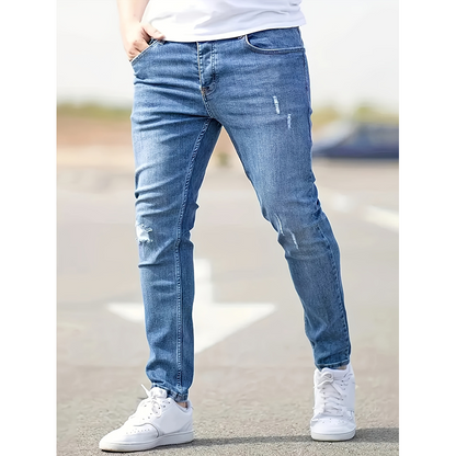 Men's Ripped Stretch Skinny Jeans