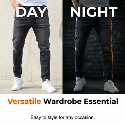 Men's Ripped Stretch Skinny Jeans