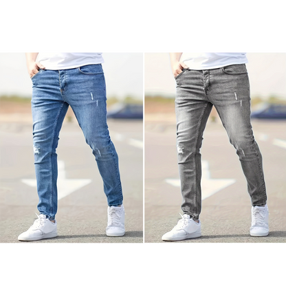 Men's Ripped Stretch Skinny Jeans