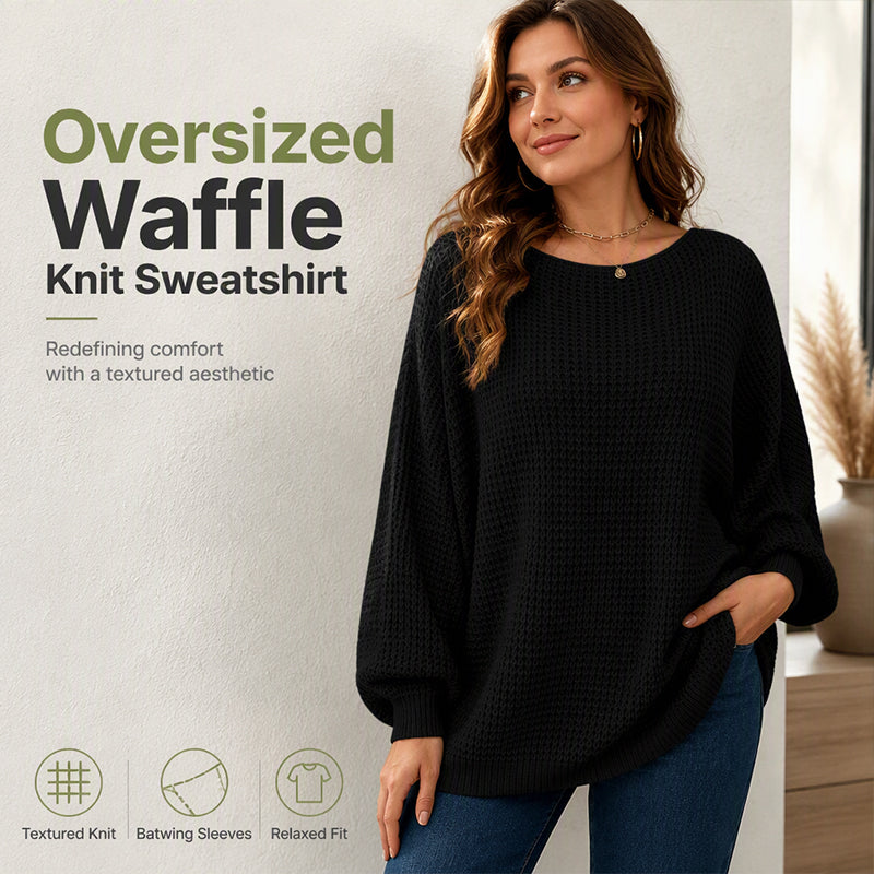 Women's Loose Batwing Sleeve Knit Sweater
