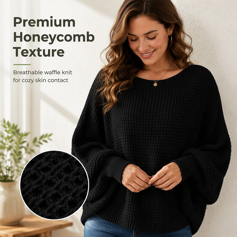 Women's Loose Batwing Sleeve Knit Sweater