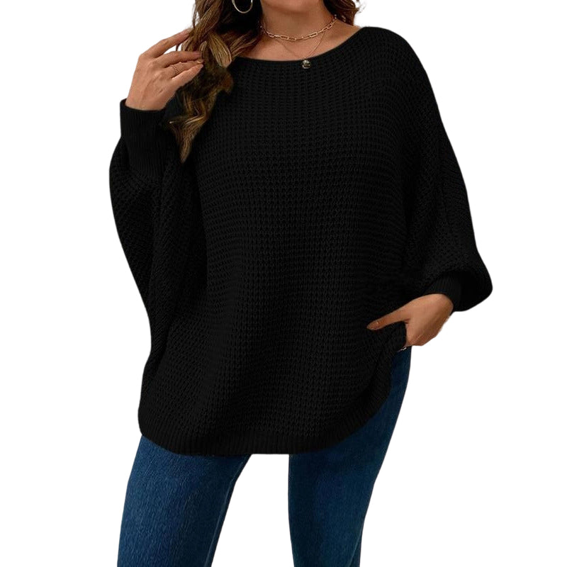 Women's Loose Batwing Sleeve Knit Sweater