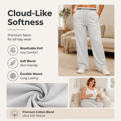 Women's High-Waist Wide-Leg Sweatpants