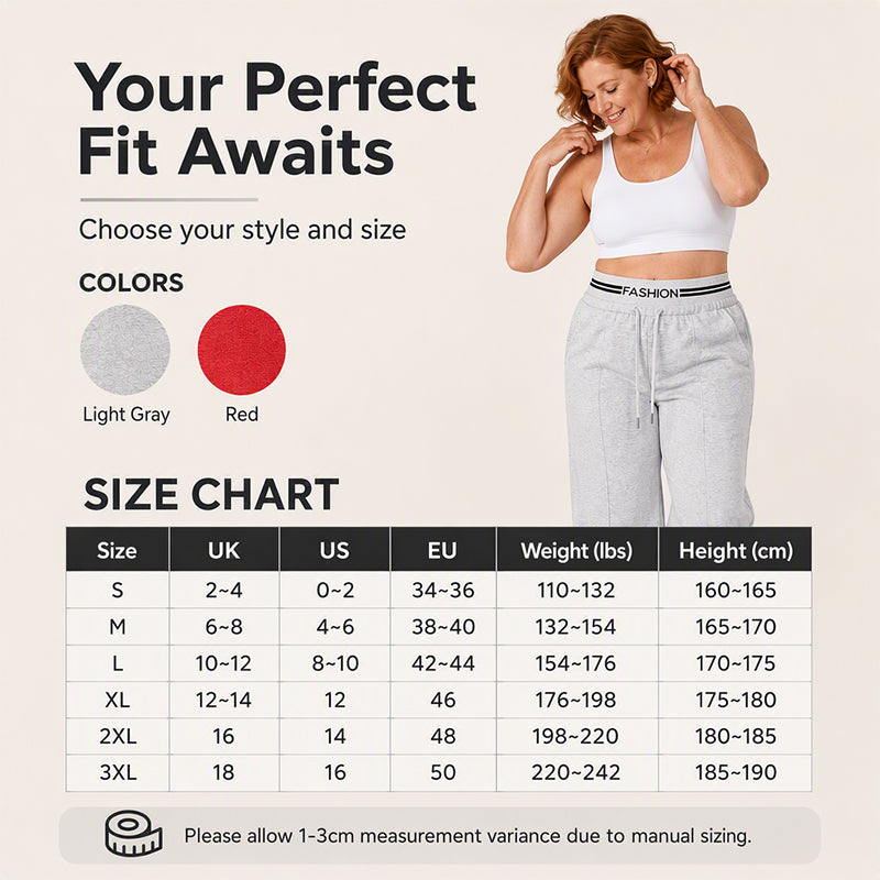 Women's High-Waist Wide-Leg Sweatpants