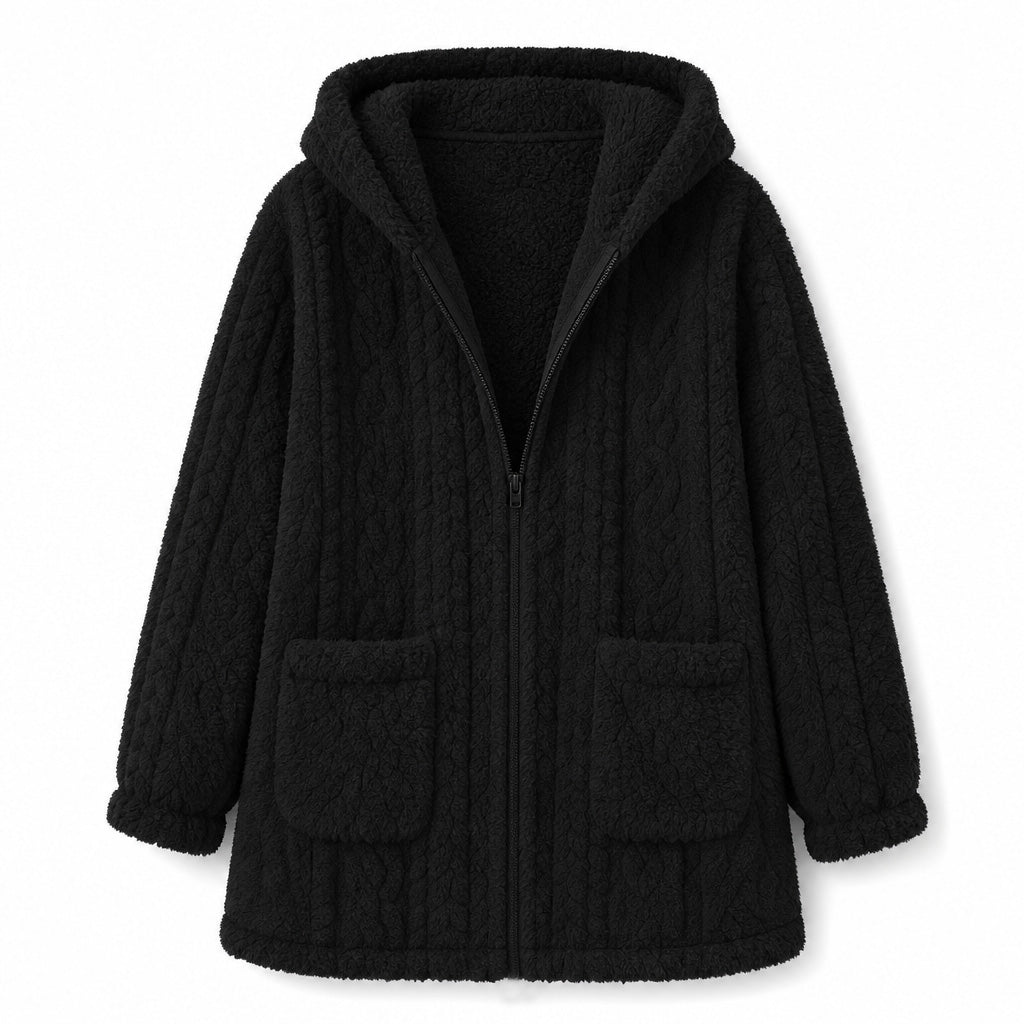👚✨Women's Casual Plush Solid Color Cardigan✨