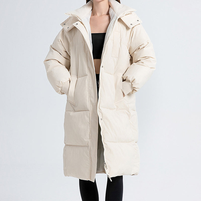 Women's Winter Warm Loose Hooded Jacket