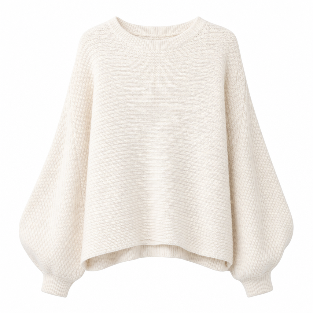 🧶 Flattering Drape, Easy Movement | Women's Batwing Knit Pullover