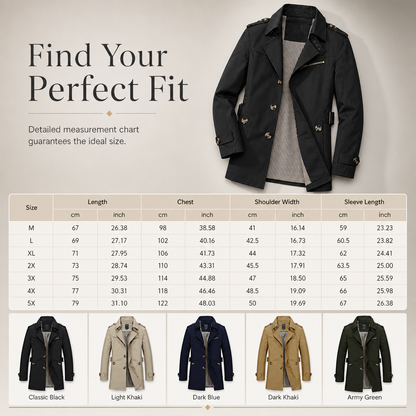 Men's Casual Pure Cotton Windbreaker Spring and Autumn Work Outerwear