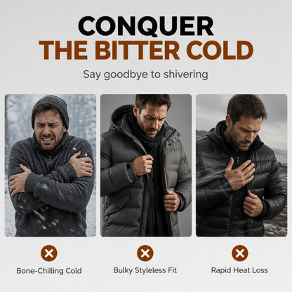 Men's Color-Block Warm-Lined Zip-Up Jacket