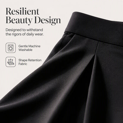 👖 Flattering High Rise, Dramatic Drape | Women's Pleated Wide-Leg Pants
