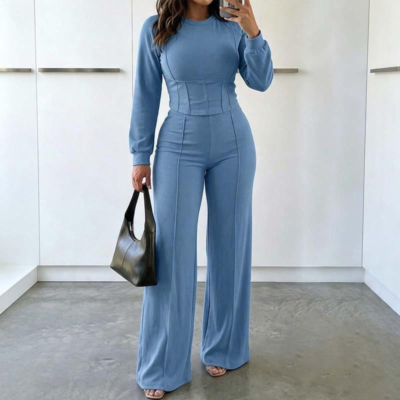 🎀 👖 Women's Casual 2-Piece Set - Soft stretch-knit comfort✨𝘉𝘶𝘺 𝘢𝘯𝘺 2 𝘢𝘯𝘥 𝘨𝘦𝘵 𝘢𝘯 𝘦𝘹𝘵𝘳𝘢 8% 𝘥𝘪𝘴𝘤𝘰𝘶𝘯𝘵