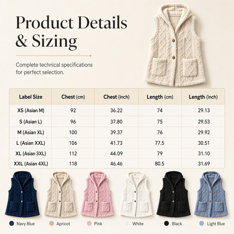 👚✨Women’s Cozy Warmth Hooded Vest✨𝘉𝘶𝘺 𝘢𝘯𝘺 2 𝘢𝘯𝘥 𝘨𝘦𝘵 𝘢𝘯 𝘦𝘹𝘵𝘳𝘢 8% 𝘥𝘪𝘴𝘤𝘰𝘶𝘯𝘵