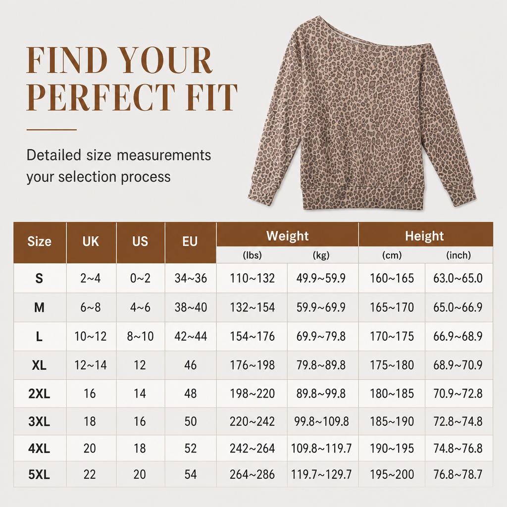 🐆 Leopard Print, Flattering Off-Shoulder Drape | Women's Relaxed Pullover Top
