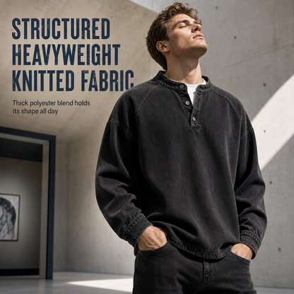 Men's Vintage Casual Loose-Fit Sweatshirt