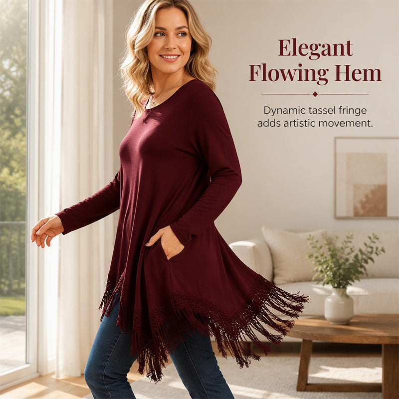 Women's Bohemian Lace Tunic Top