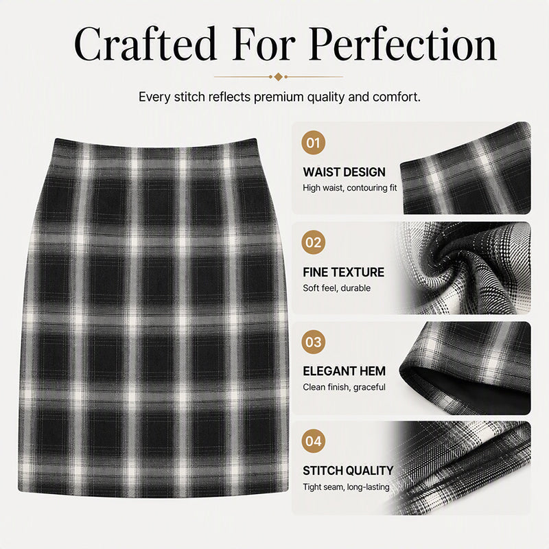 Women's Elegant Classic Plaid Mini Skirt