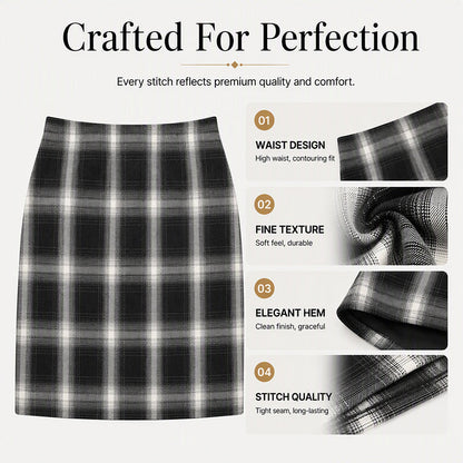 Women's Elegant Classic Plaid Mini Skirt