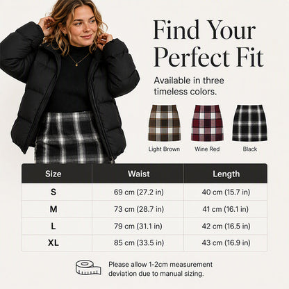 Women's Elegant Classic Plaid Mini Skirt