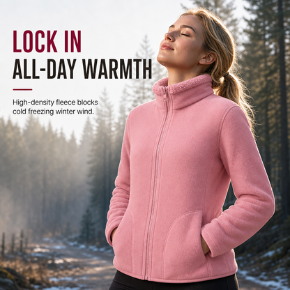 Unisex Reversible Warm Zip-Up Stand Collar Jacket