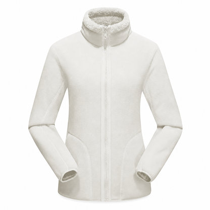 Unisex Reversible Warm Zip-Up Stand Collar Jacket