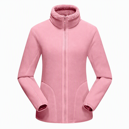 Unisex Reversible Warm Zip-Up Stand Collar Jacket