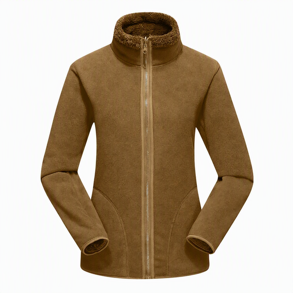 Unisex Reversible Warm Zip-Up Stand Collar Jacket