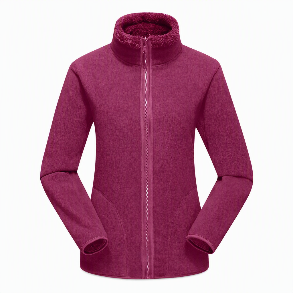 Unisex Reversible Warm Zip-Up Stand Collar Jacket