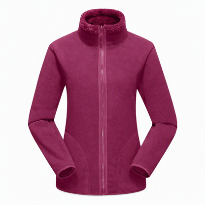 Unisex Reversible Warm Zip-Up Stand Collar Jacket