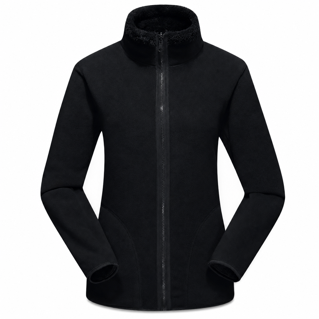 Unisex Reversible Warm Zip-Up Stand Collar Jacket