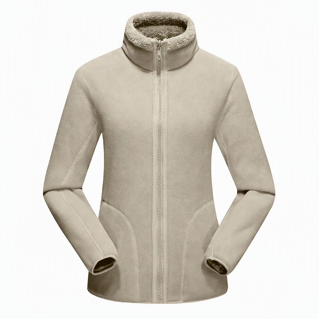 Unisex Reversible Warm Zip-Up Stand Collar Jacket