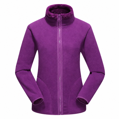Unisex Reversible Warm Zip-Up Stand Collar Jacket