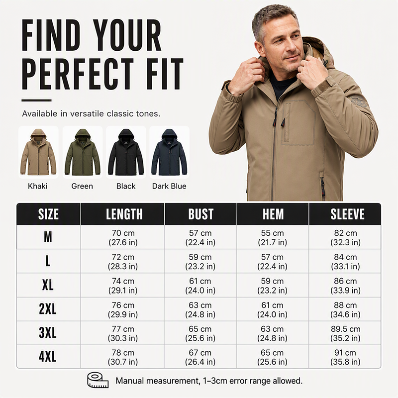 ✨Men's Winter Warm Waterproof Hooded Jacket✨𝘉𝘶𝘺 𝘢𝘯𝘺 2 𝘢𝘯𝘥 𝘨𝘦𝘵 𝘢𝘯 𝘦𝘹𝘵𝘳𝘢 8% 𝘥𝘪𝘴𝘤𝘰𝘶𝘯𝘵