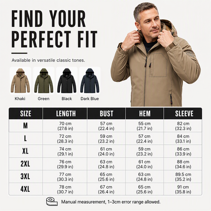 ✨Men's Winter Warm Waterproof Hooded Jacket✨𝘉𝘶𝘺 𝘢𝘯𝘺 2 𝘢𝘯𝘥 𝘨𝘦𝘵 𝘢𝘯 𝘦𝘹𝘵𝘳𝘢 8% 𝘥𝘪𝘴𝘤𝘰𝘶𝘯𝘵