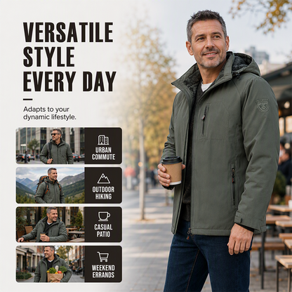 ✨Men's Winter Warm Waterproof Hooded Jacket✨𝘉𝘶𝘺 𝘢𝘯𝘺 2 𝘢𝘯𝘥 𝘨𝘦𝘵 𝘢𝘯 𝘦𝘹𝘵𝘳𝘢 8% 𝘥𝘪𝘴𝘤𝘰𝘶𝘯𝘵