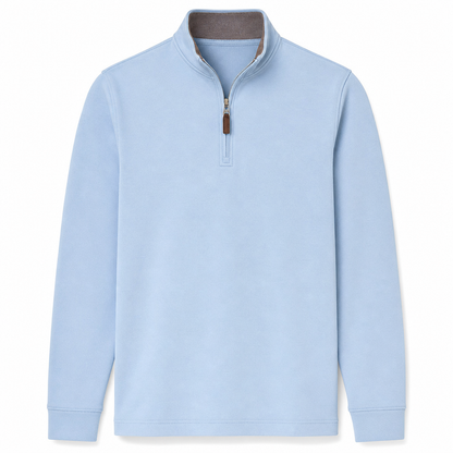 🧥 Quarter-Zip Style, Sharper Everyday Fit | Men's Stand-Collar Pullover
