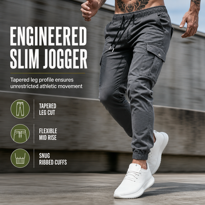 💥 Utility Without the Bulk | Men's Lightweight Multi-Pocket Cargo Joggers