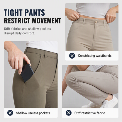 👖 Roomy Pockets, Easy-Moving Fit | Women's Drawstring Cargo Pants