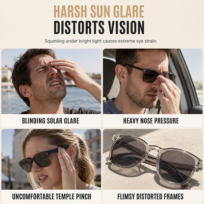 Vintage Retro Square Frame Sunglasses
