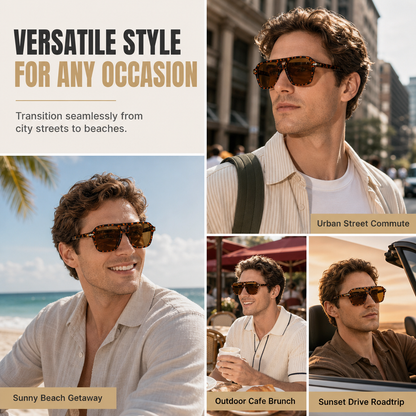 Vintage Retro Square Frame Sunglasses