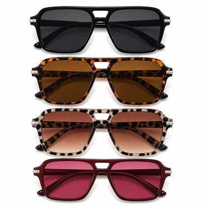 Vintage Retro Square Frame Sunglasses